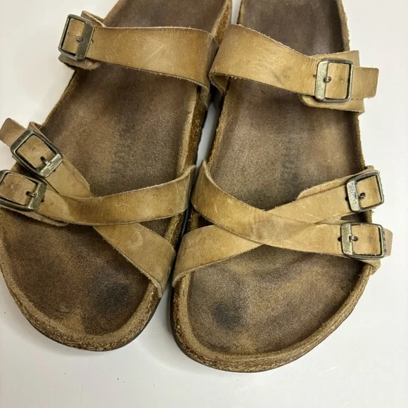 Birkenstock Franca Women’s Slide Sandals Tobacco Oiled Leather Size 39 ? - Picture 9 of 16